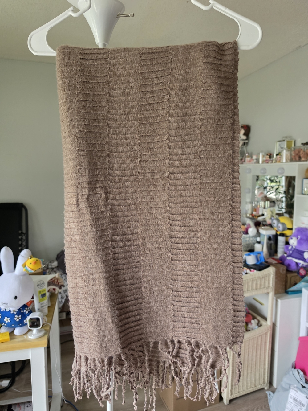 Torrid Taupe Brown Textured Scarf